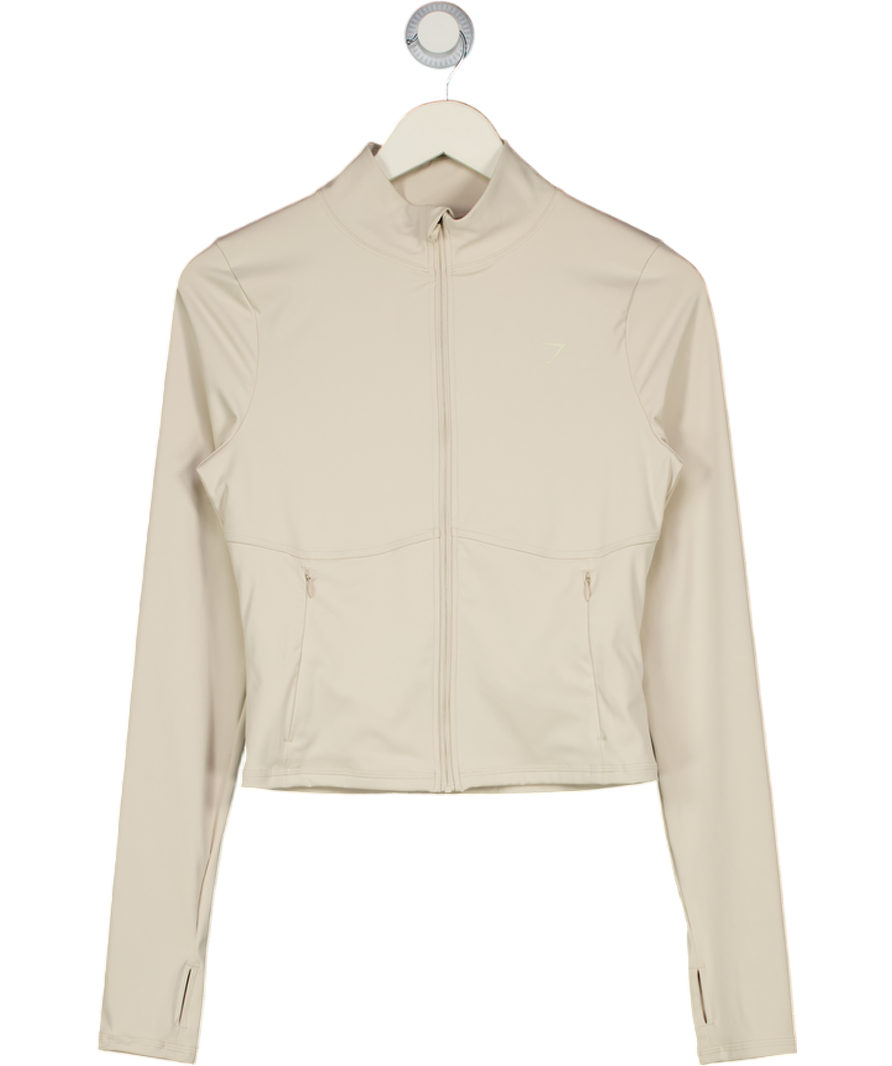 gymshark Cream Elevate Tracktop UK M