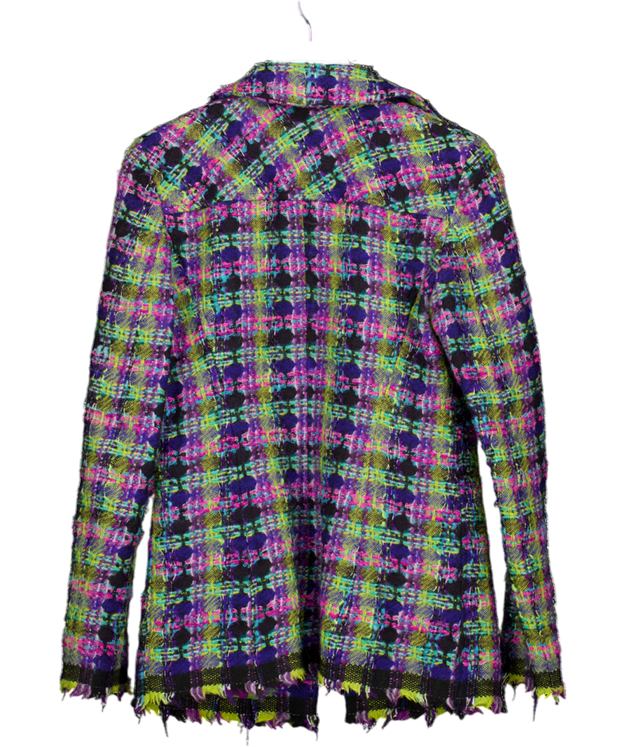 Christian Lacroix Multicoloured Tweed Multi-coloured Jacket UK 12