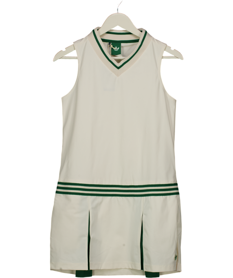 ADIDAS Cream Golf Originals Sleeveless Dress Chalk White UK S