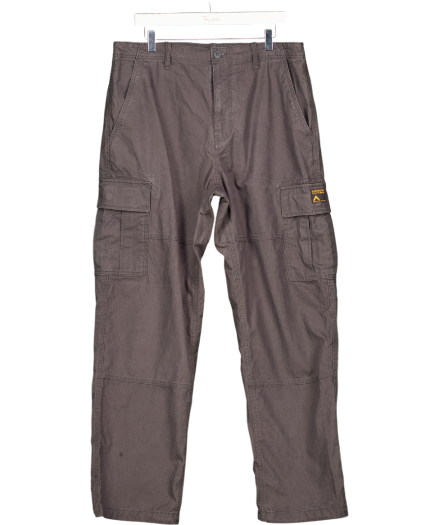 SUPERDRY Grey Cargo Trousers L32 W34