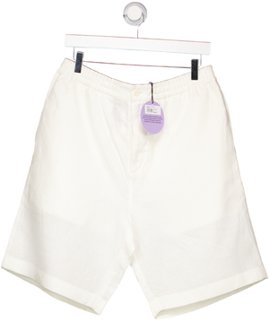 PANGAIA White Dna Long Shorts In Linen UK M