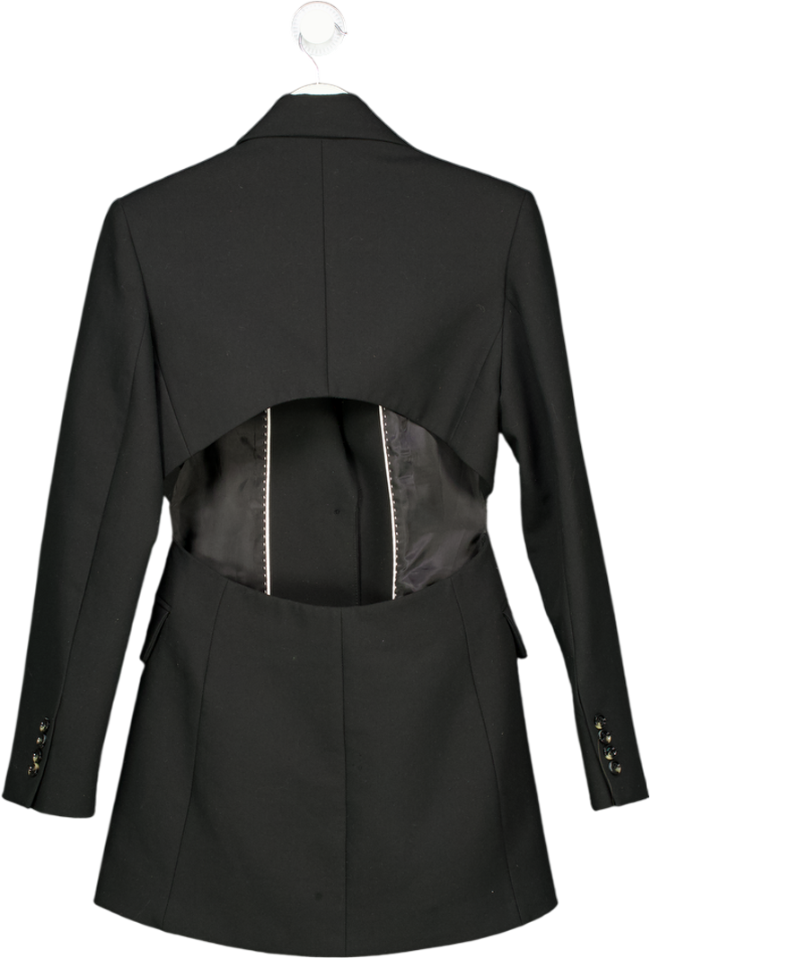 MANGO Black Structured Cut Out Blazer UK S