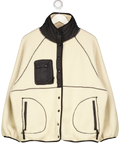 RUMORED Cream Sherpa Fleece Jacket UK M