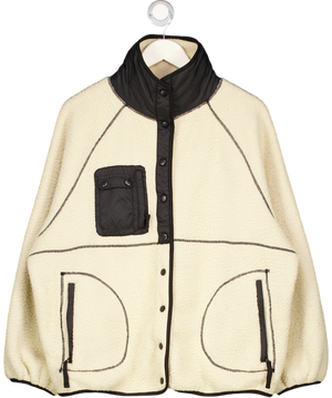 RUMORED Cream Sherpa Fleece Jacket UK M