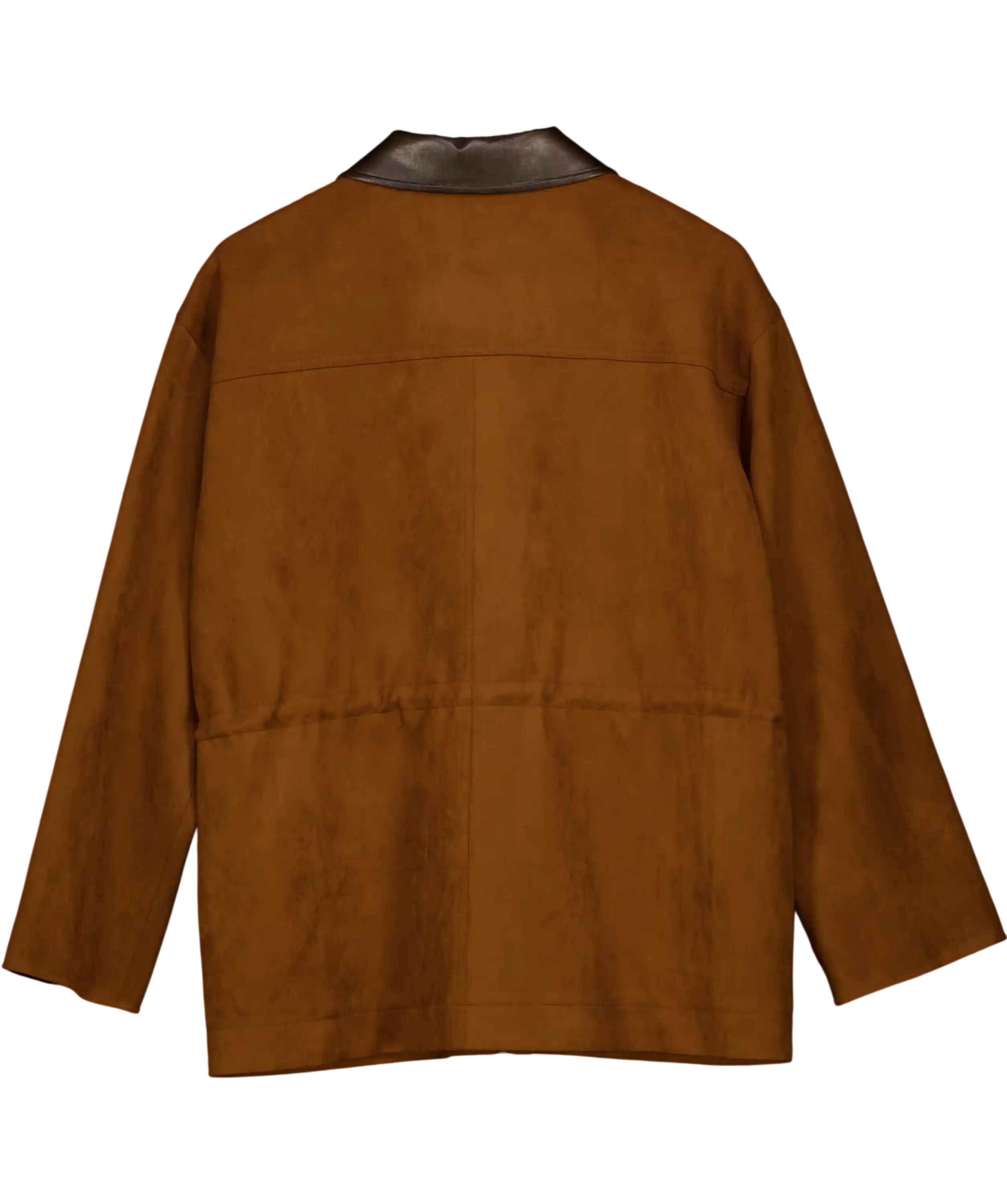 Fabrique Brown X Sang-hee Chun Oversize Suede-effect Workwear Jacket UK S