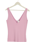 Iris & Ink Baby Pink Sleeveless Knit Tank UK L