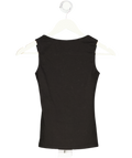 AAVELLE Black Backless Bodycon Vest UK S