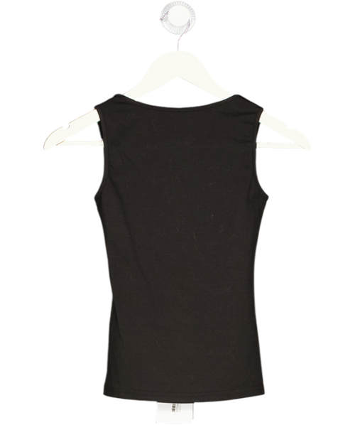 AAVELLE Black Backless Bodycon Vest UK S