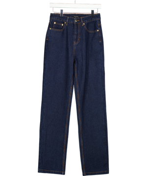 KAREN MILLEN Blue High Waist Slim Leg Jeans UK 6