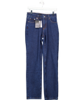 Karen Millen Dark Blue Rigid Denim Mid Rise Straight Leg Jean UK 8