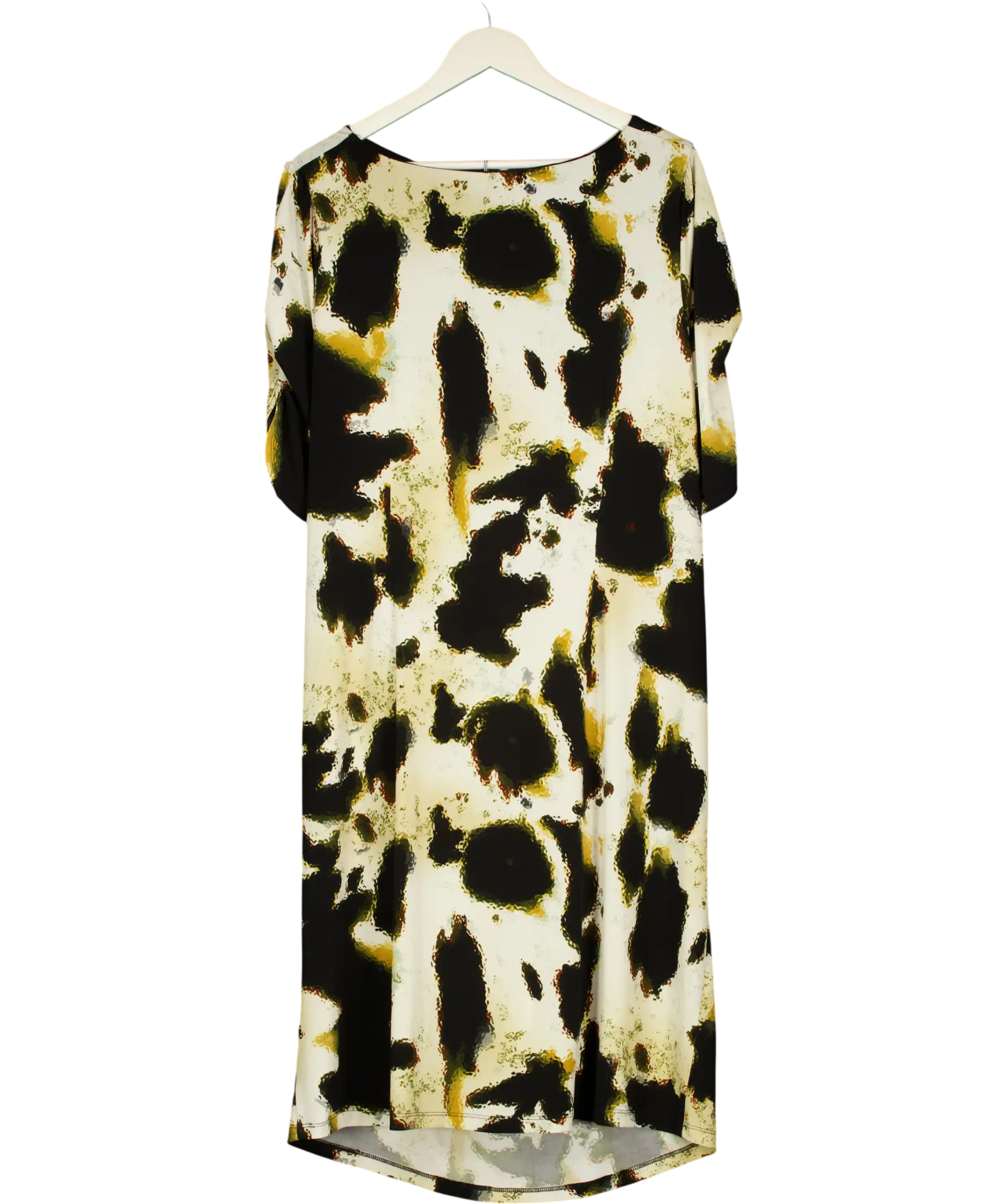 M&S Cream Collection Cream/ Black  Mix Shift Dress UK 22