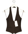 ZARA Brown Waistcoat Top UK XS