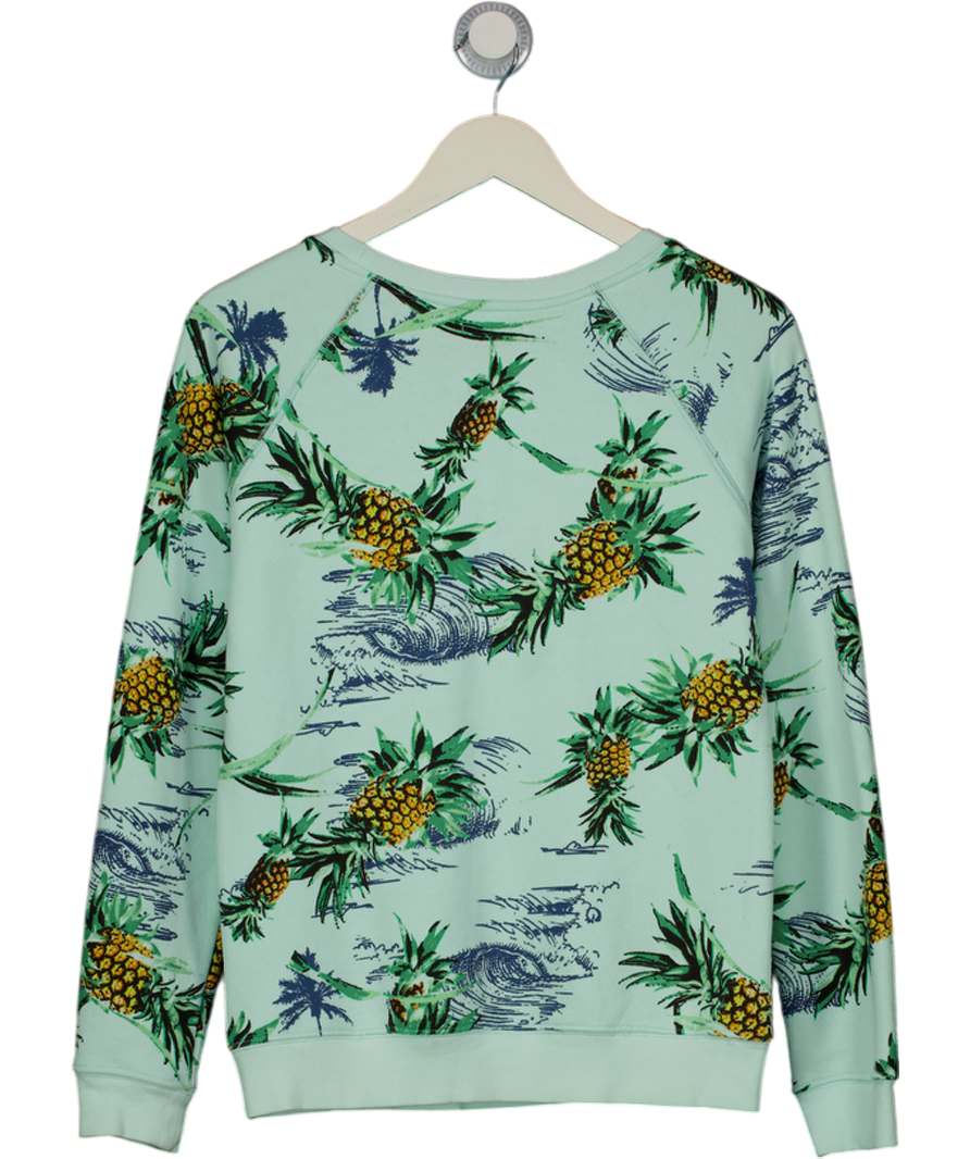 ZOE KARSSEN Mint Green Cote D´azur Pineapple Sweatshirt UK S