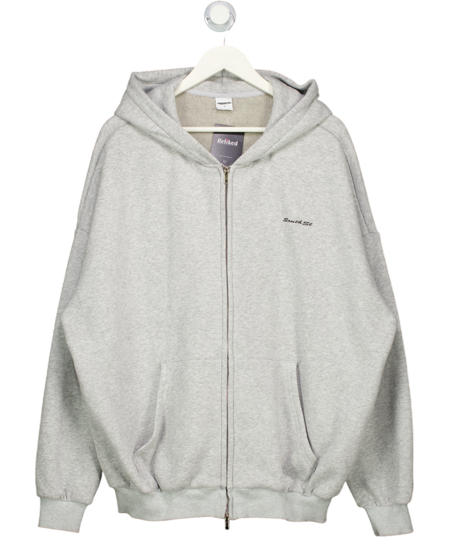 SOUTH.ST Signature Zip Hoody - Heather Grey UK M