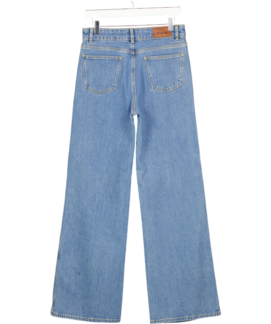 SEZANE Blue High Waist Wide Leg Jeans Fr38 UK 10