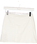 PERFECT STRANGER Broderie Mini Skirt White UK 6