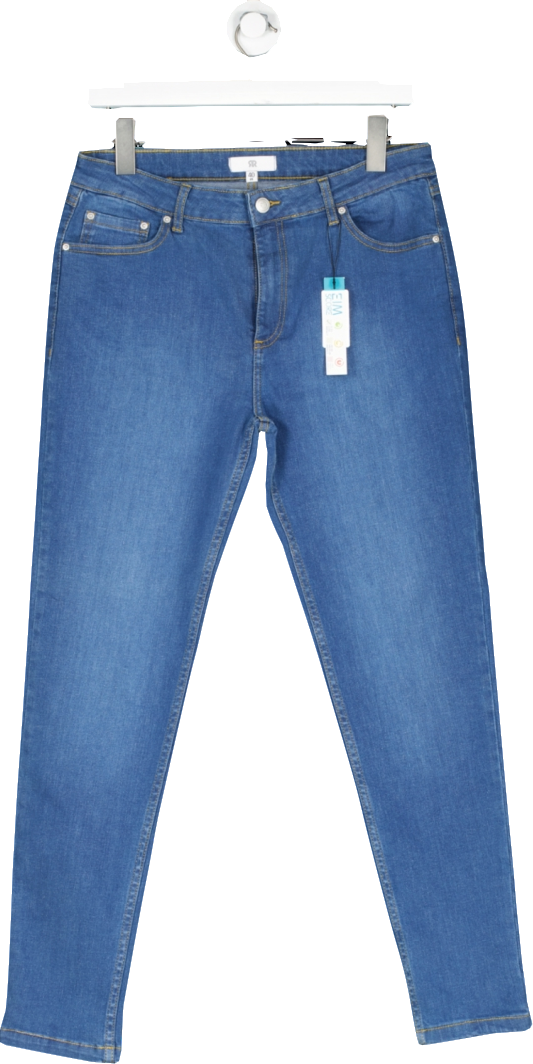 La Redoute Blue Organic Cotton Skinny Jeans UK 12
