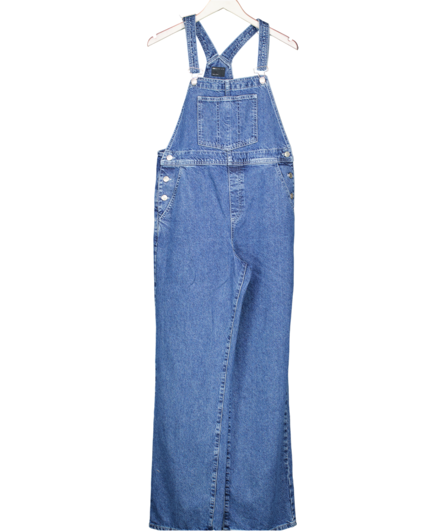 ASOS Design Mid Blue Straight Leg Denim Dungarees UK S