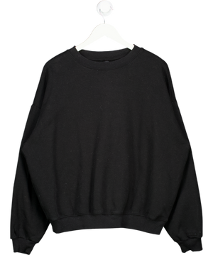 SKIMS Black Skims Cotton Fleece Classic Crew Sweat UK XL