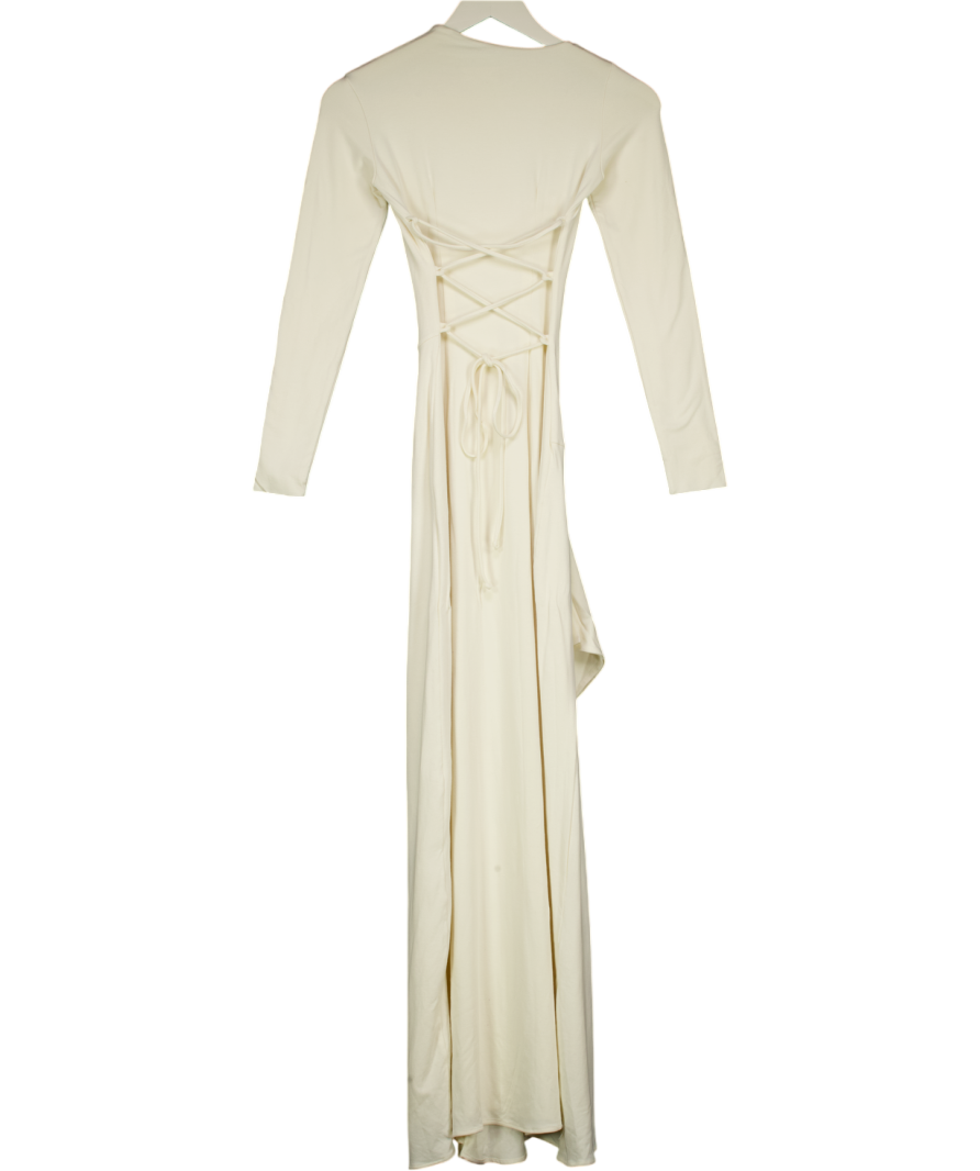 aym Cream Venus Long Sleeve Dress UK XS