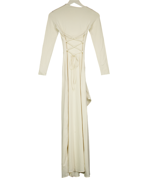 aym Cream Venus Long Sleeve Dress UK XS
