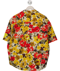 Ami Yellow Cotton Floral Print Shirt UK M