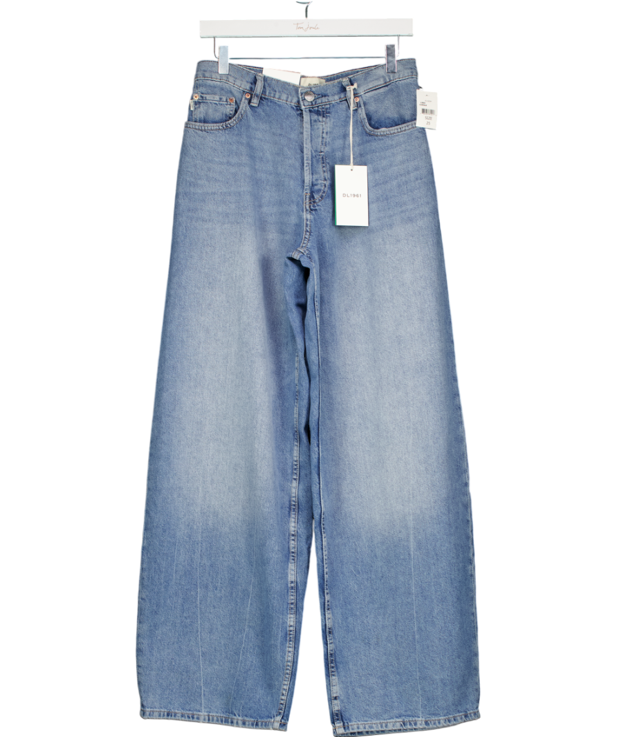 DL1961 Blue Razi High Rise Barrel Leg Jeans W25