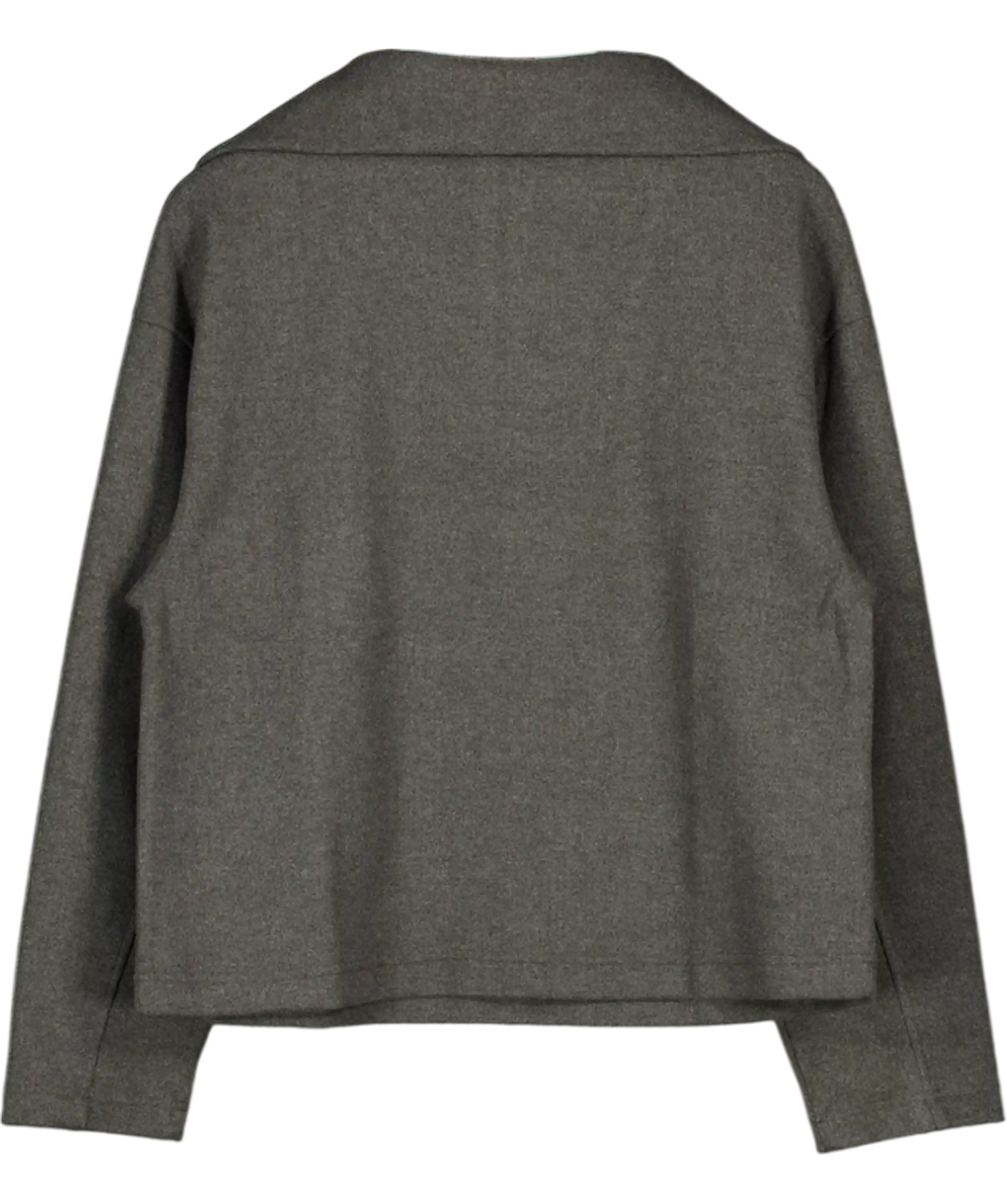 MANGO Grey Turtleneck Sweatshirt With Zip UK M