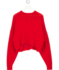 THE FRANKIE SHOP Red Boxy Knit Jumper One Size
