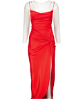 Babyboo Red Jaida Midi Dress UK S