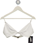 LOVERS & FRIENDS White Satin Bra Top UK S