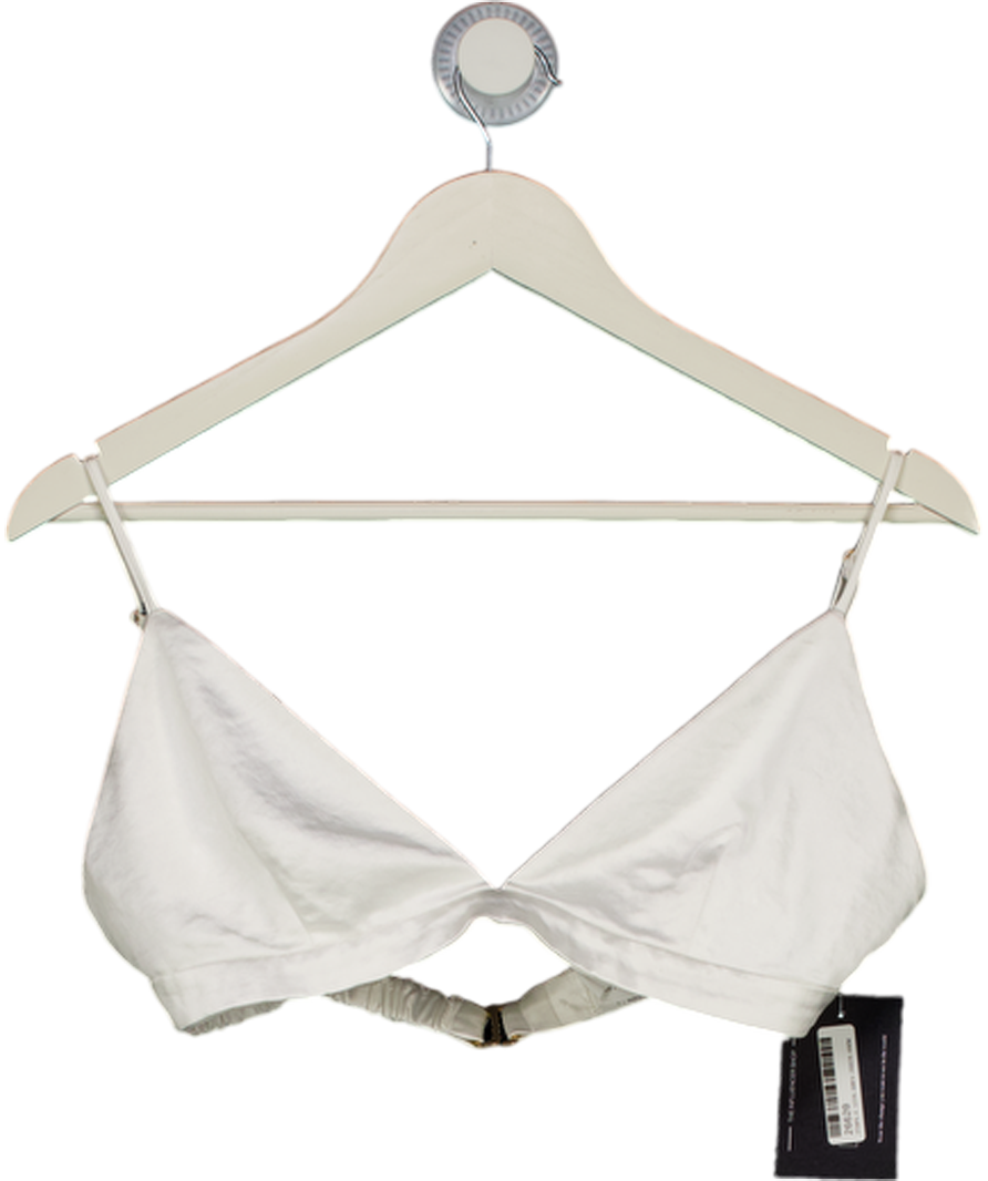 LOVERS & FRIENDS White Satin Bra Top UK S