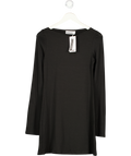 WEEKDAY Black Boatneck Long Sleeve Dress UK S