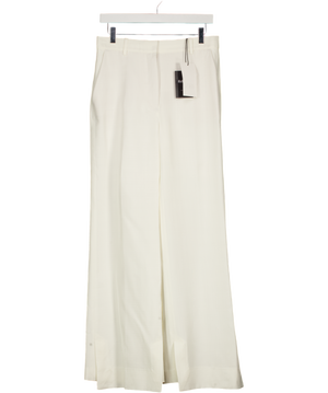 ZARA White Zw Collection Straight-leg Trousers UK M