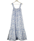 IN THE STYLE X Lorna Lux Blue Floral Maxi Dress UK 10