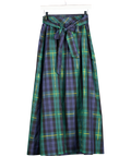 TALBOT'S Navy / Green Blackwatch Tartan Fit & Flare Skirt - Sloane Tartan Us4 UK 8