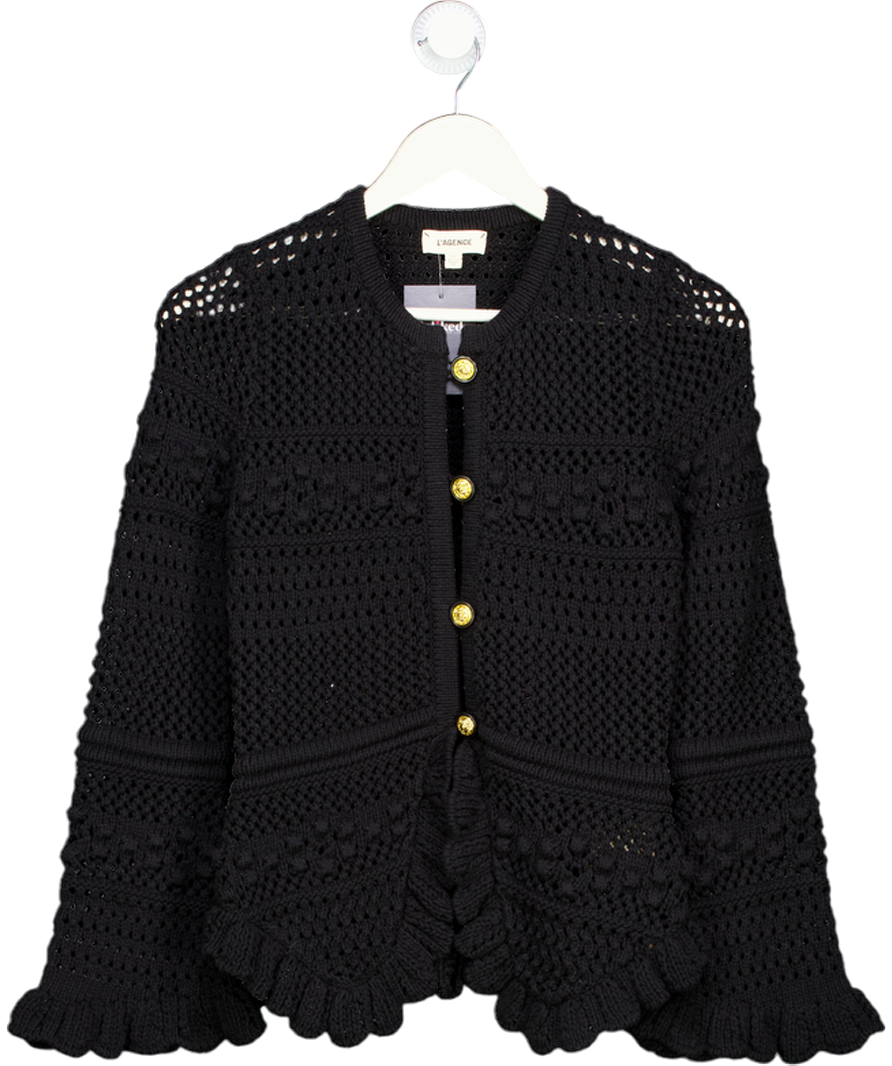 L'agence Kiva Knit Cardigan - Black UK S