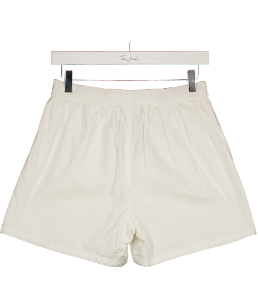 Sisters & Seekers White Mid Shorts UK 10