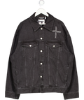 WEEKDAY Black Lady Gaga Denim Jacket UK L