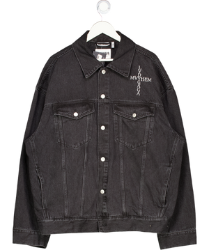 WEEKDAY Black Lady Gaga Denim Jacket UK L