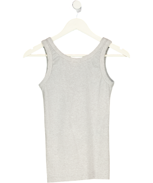 albaray Grey Marl Scoop Rib Vest UK 8