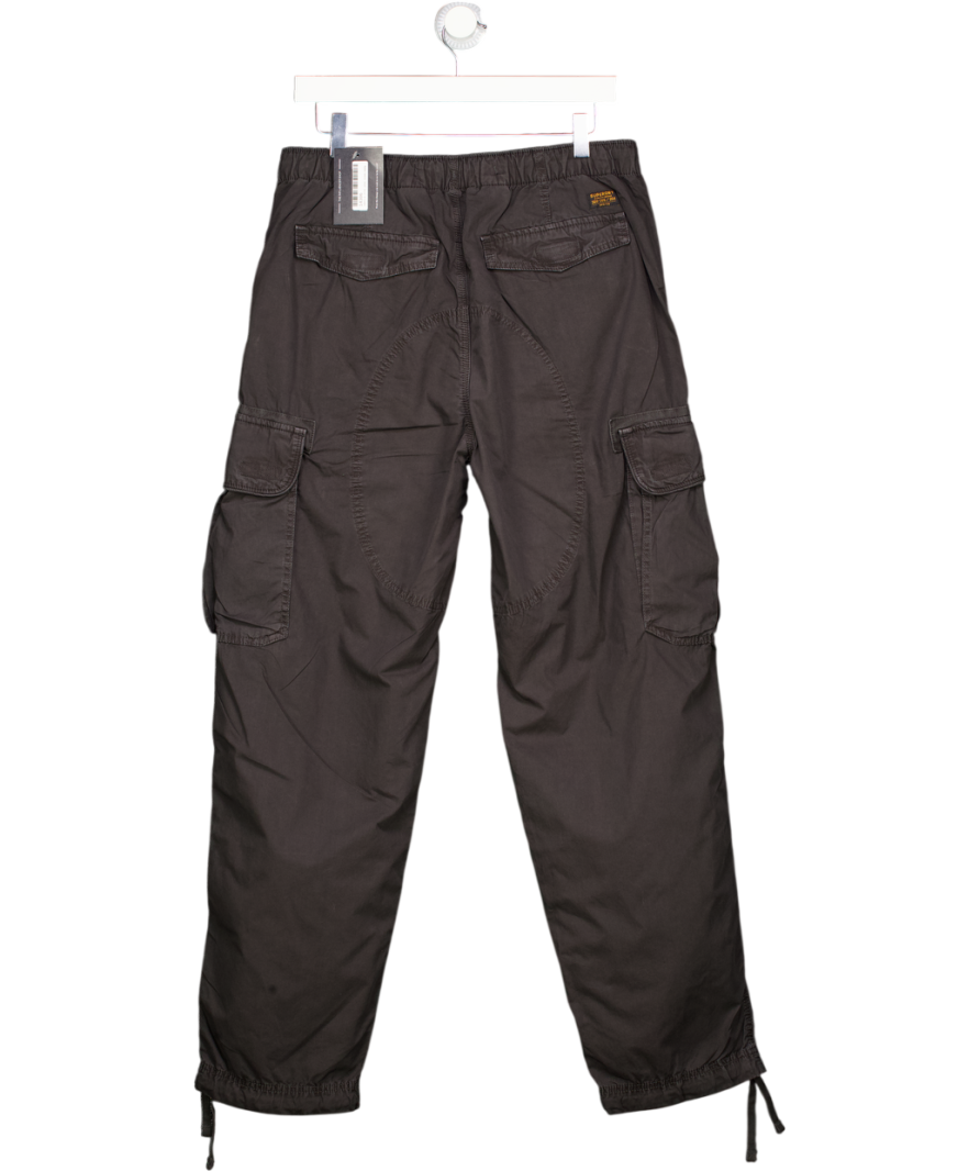 Superdry Black Baggy Parachute Pants W32