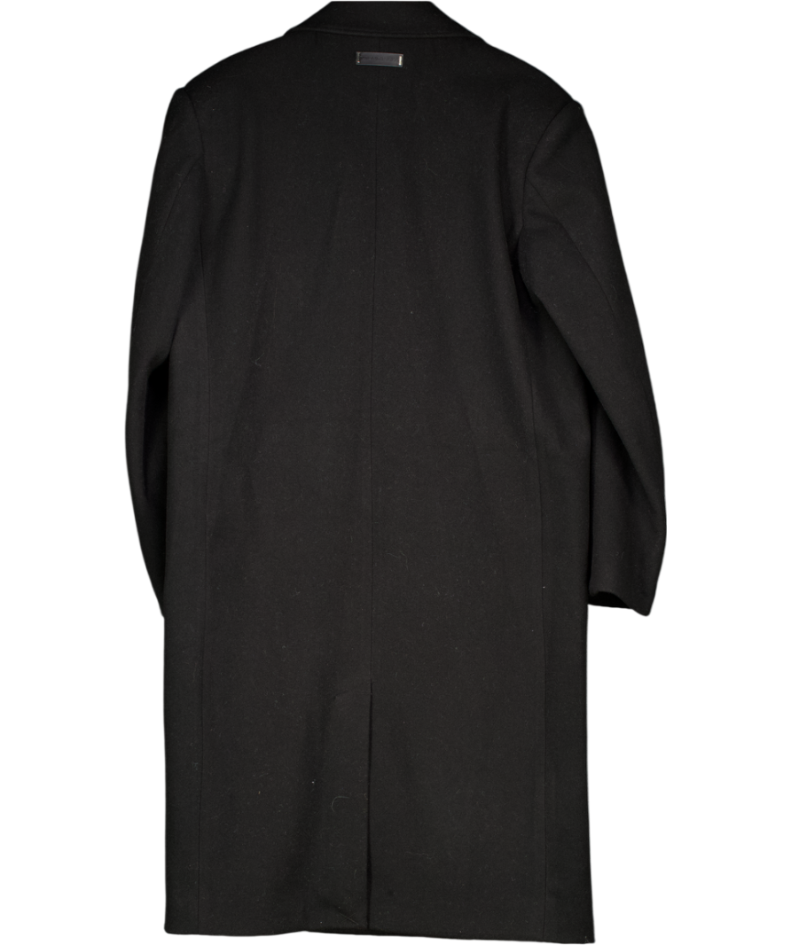 The Couture Club Longline Overcoat - Black UK S