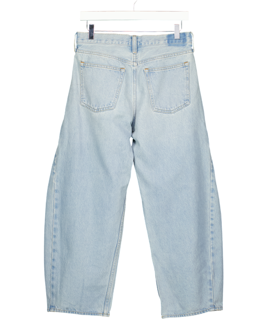 Abercrombie & Fitch Blue Mid Rise Barrel Jeans - Short W26