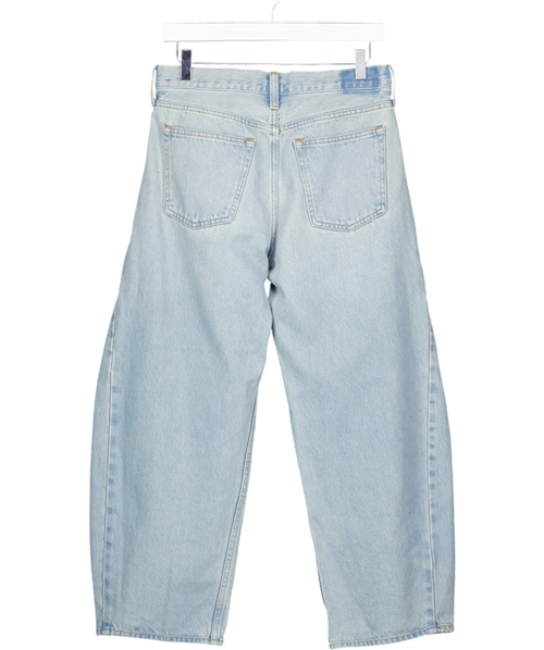 Abercrombie & Fitch Blue Mid Rise Barrel Jeans - Short W26
