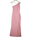 PRETTY LAVISH Pink One Shoulder Maxi Dress UK 6