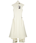 BELLA BARNETT Ivory White Paca Choker Sleeveless Maxi Dress UK XS