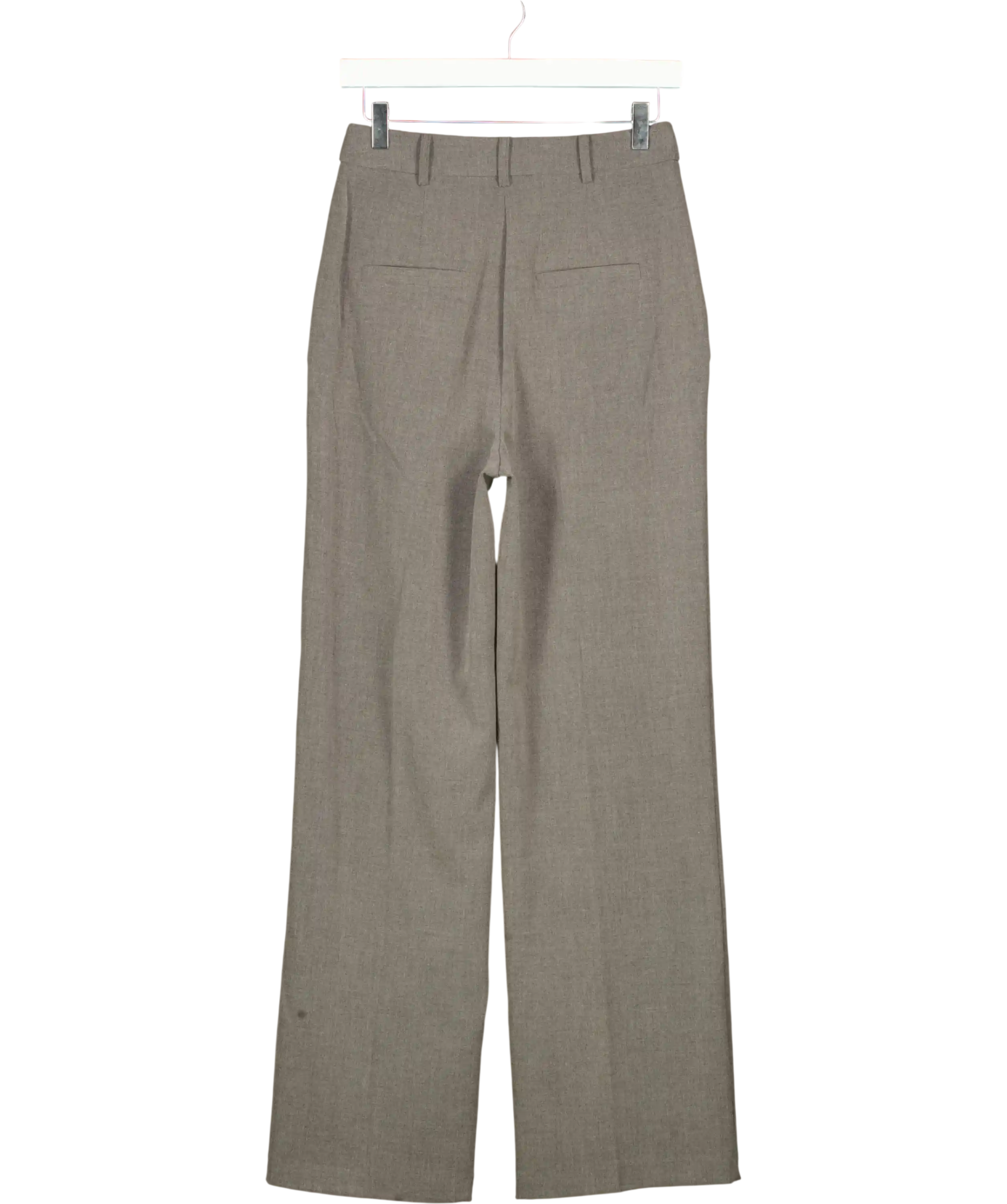 Warehouse Grey Essential Pleat Front Slim Wide Leg Trouser One Size