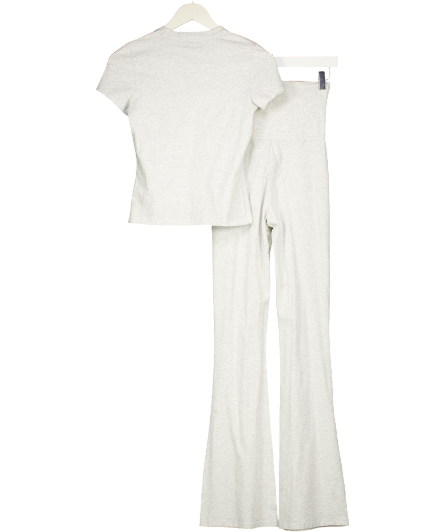 Sisterly Tribe Grey Soft Cotton Tee And Flares UK S