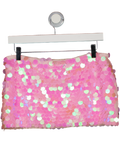 Mars the Label Pink The Shimmi Mini Skirt UK 8